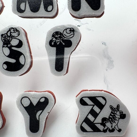 Fun Stampers Journey Full Alphabet Animal Rubber Stamps Crafting Card Making - Picture 9 of 10